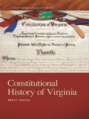 cover image of Constitutional History of Virginia